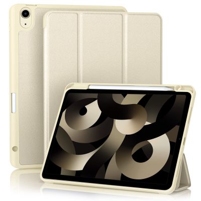 Akkerds Compatible with iPad Air 11 Inch Case 7th/6th Generation (M3/M2) 2025/2024, for iPad Air 5th/4th Generation Case 10.9 Inch 2022/2020 with Pencil Holder[Auto Sleep/Wake], Starlight