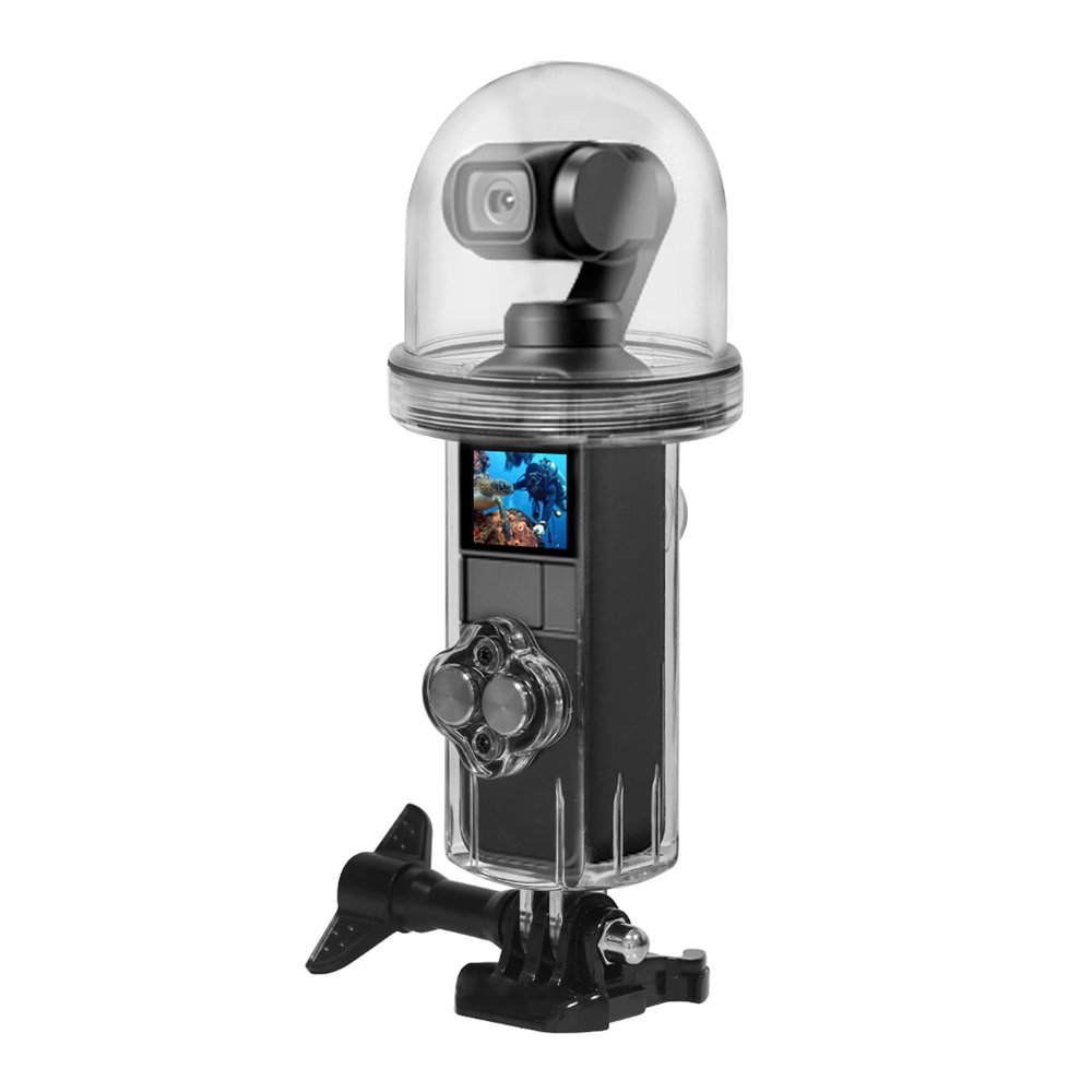 SANPYL Housing for Osmo Pocket, 60m Underwater Dive Case, Highly Transparent Acrylic, Stainless Steel, for Surfing Diving Swimming