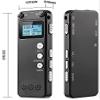 Feiyx Recording pen Professional Dictaphone,Mini Voice Activated Digital Voice Recorder Pen,Dual Mic Denoise HiFi MP3 Player,One-click Recording and Saving,This Is The Best Gift for Friends and Collea view 2