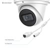 Amcrest UltraHD 4K (8MP) Outdoor Security IP Turret PoE Camera, 3840x2160, 98ft NightVision, 2.8mm Lens, IP67 Weatherproof, MicroSD Recording (256GB), (REP-IP8M-T2599EW) White (Renewed) view 4