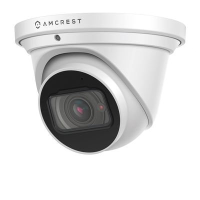 Amcrest 4K Optical Zoom IP Camera, Motorized Lens, 8MP POE Camera Dome, 4X Optical Zoom Security Camera Turret, 2.7mm~12mm Lens, IP67 IK10 Vandal Resistant, Built-in Mic, (IP8M-MT2544EW) (Renewed)