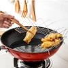 Luxshiny Stainless Steel Semicircle Foldable Oil Drain Rack 15 Inch Kitchen Gadget with Hooks for Frying Pan Steaming and Oil Draining view 4