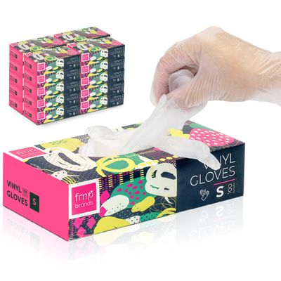 Fit Meal Prep 2000 Pack Disposable Latex Free Small Vinyl Food Prep Gloves - Powder Free, Ideal for Kitchen, Bathroom, Household, Gardening
