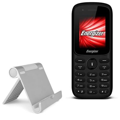 BoxWave Stand and Mount Compatible with Energizer E11 - VersaView Aluminum Stand, Portable, Multi Angle Viewing Sturdy