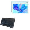 BoxWave Keyboard Compatible with Honor Pad X6 - SlimKeys Bluetooth Keyboard - with Backlight, Portable Slim LED 7 Colors - Jet Black view 1