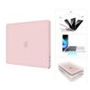 EooCoo Compatible with MacBook Air 13 inch Case 2026 2025-2022 M4 M3 M2 Model A3240 A3113 A2681, Mac Air 13.6 inch Frost Hard Shell & Keyboard Cover & Screen Film & Type-C, Matte Pink view 3