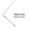 EooCoo Compatible with MacBook Air 13 inch Case 2026 2025-2022 M4 M3 M2 Model A3240 A3113 A2681, Mac Air 13.6 inch Frost Hard Shell & Keyboard Cover & Screen Film & Type-C, Matte Pink view 4