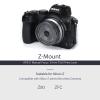 AstrHori 27mm F2.8 II Large Aperture Lens APS-C Manual Lens Compatible with Nikon Z-Mount Mirrorless Camera Z50,ZFC,etc(Grey) view 3