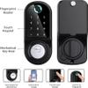 Fingerprint Smart Door Lock with Keypad Handle,Electronic Keypad Entry Lever Knob with Handle, for Home, Apartment, Office, Front Door, Bedroom, Keyless Entry Door Lock view 3