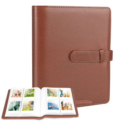Ablus 256 Pockets Photo Album for Polaroid Snap SnapTouch Zip Mint Cameras Printers, Fujifilm Instax Mini 11 90 9 8+ 8 7S 70 50S 26 25 LiPlay Instant Camera Film, Mini Link SP-1 Printer (Brown)