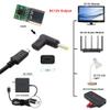 Cablecc USB 3.1 Type C USB-C Female to DC 12V 4.0x1.7mm Plug Adapter 90 Degree Angled PD Emulator Trigger view 2