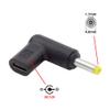 Cablecc USB 3.1 Type C USB-C Female to DC 12V 4.0x1.7mm Plug Adapter 90 Degree Angled PD Emulator Trigger view 4