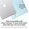 MMK for iPad 11th 10th Generation Case with Keyboard (2022, 10.9"), Wireless Detachable Keyboard, Pencil Holder for iPad 11 inch (A16 2025), 10th Gen (10.9 Inch 2022) Blue view 2