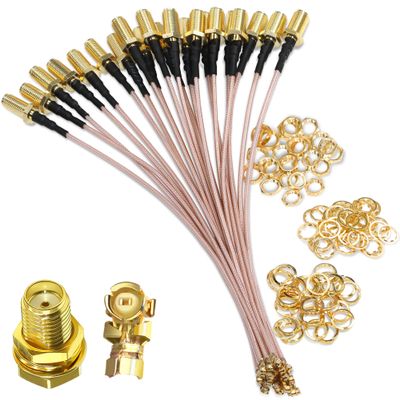 TUOLNK IPX MHF1 to SMA Cable,SMA Female to U.FL IPX RG178 for GPS Module Mini PCI UFL to SMA WiFi Antenna Extension Cable 4inch (10cm) 5pcs