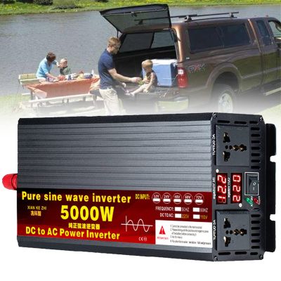 BEZAX Power Inverter Pure Sine Wave 3000W 3500W 4000W 5000W 5500W 6000W 8000W Voltage Converters DC 12V/24V/48V/72V to AC 110V 220V Solar Transformer for Travel Emergency Tools,5000W-48Vto110V