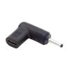 Cablecc USB 3.1 Type C USB-C Female to DC 12V 3.5x1.3mm Plug 90 Degree Angled Adapter PD Emulator Trigger view 1