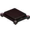 Audio Amp Stand Subwoofer Isolation Stand Desktop Audio Speaker Riser Double Layer Floor Speaker Mounts with Fixed Copper Spikes (Color : Black, Size : 53x48cm) view 1