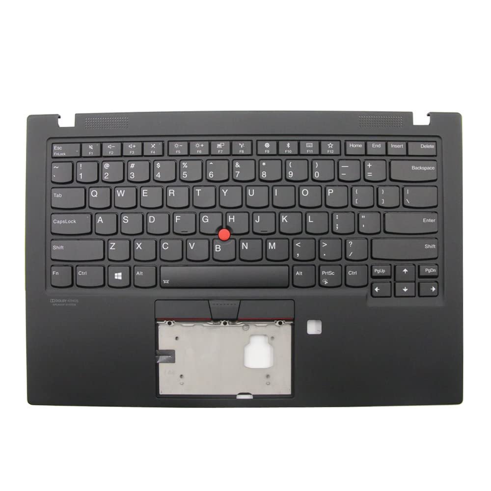 Laptop PalmRest&Keyboard for Lenovo ThinkPad X1 Carbon 7th Gen English US 5M10W85918 5M10V25536 5M10V25608 5M10W85990 Upper Case with Backlit New