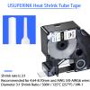 USUPERINK 40 Pack Compatible Labels Tape Replacement for DYMO 18057 19mm 3/4" x 5ft Black on White Heat Shrink Tube Labels for Cables Use with Rhino 4200 5200 5000 6000 Industrial Label Maker view 2
