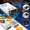 EAGWELL 120V to 12V Converter, Universal SMPS AC to DC Converter Switching Power Supply Transformer Adapter for RV,Pump,LED Strip, LCD Monitor view 2