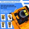 USUPERINK 10 Pack 9mm Yellow Heat Shrink Tube Compatible for DYMO 18054 3/8" Black on Yellow Heat Shrink Label Tape for Cables Use with Rhino 3000 4200 5200 5000 6000 Industrial Label Maker view 3