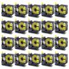 USUPERINK 20 Pack Compatible Labels Tape Replacement for DYMO 1805444 24mm 1" x 5ft Black on Yellow Heat Shrink Tube Labels for Cables Use with Rhino 6000 6500 Industrial Label Maker view 1