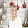 10x10ft Wood Wall Christmas Photography Backdrop Fabric Background with Stars, Silver & Gold Balls for Christmas Party view 4
