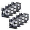 USUPERINK 8 Pack Compatible Labels Tape Replacement for DYMO 1805443 24mm 1" x 5ft Black on White Heat Shrink Tube Labels for Cables Use with Rhino 6000 6500 Industrial Label Maker view 1
