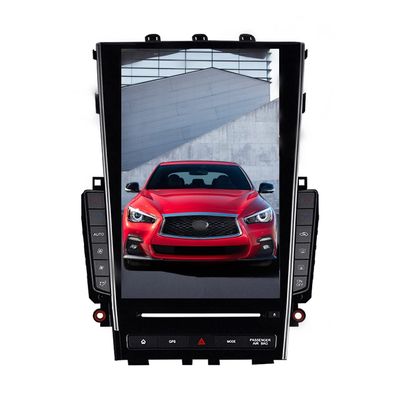 ZWNAV Support DVD Player Radio Android Auto for Infiniti Q50 Q50S Q60 Q60S 2013-2019 Car Stereo Replacement Tesla Style Touch Screen Unit Audio Multimedia Player GPS Navigation