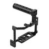 Andoer Camera Cage + Top Handle Kit Aluminum Alloy with Dual Cold Shoe Mount 1/4 Inch Screw Compatible with Canon EOS 90D/80D/70D DSLR Camera view 1
