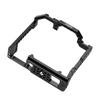 Andoer Camera Cage + Top Handle Kit Aluminum Alloy with Dual Cold Shoe Mount 1/4 Inch Screw Compatible with Canon EOS 90D/80D/70D DSLR Camera view 2
