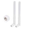 Bingfu Dual Band WiFi 2.4GHz 5GHz 5.8GHz 8dBi MIMO RP-SMA Male White Antenna (2-Pack) for WiFi Router Wireless Network Card USB Adapter Security IP Camera Video Surveillance Monitor view 1