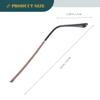 POPETPOP Universal Glasses Replacement Temple Arms Metal Eyeglasses Arm Legs Replacement for Sunglasses and Eyeglasses Lightweight Durable Eyeglass Temple Repair Accessory 5.51In view 3