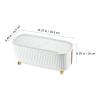LUOZZY Cable Organizer Container Storage Box Portable Power Line Organizing Container (White) view 2
