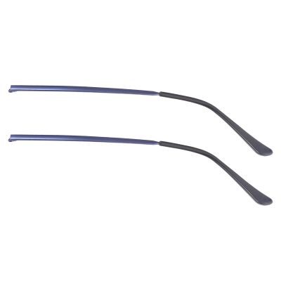POPETPOP 1 Pair Metal Glasses Replacement Temple, Universal Sunglasses Arm Legs, Ear Sock Pieces Tube Eyeglasses Frame End Tips for Thin Eyeglass Coffee, Blue, 14X3CM, 06BN201440P
