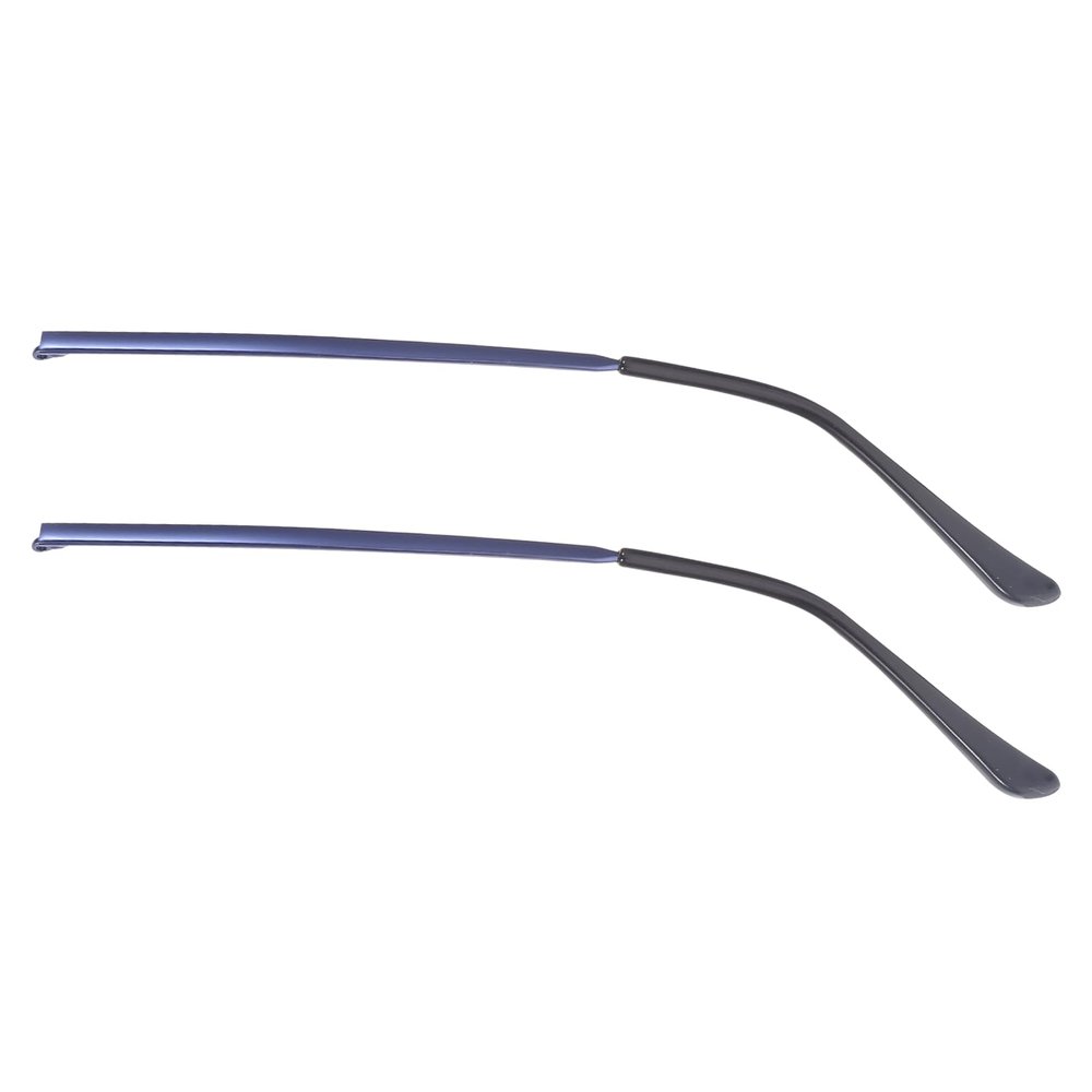 POPETPOP 1 Pair Metal Glasses Replacement Temple, Universal Sunglasses Arm Legs, Ear Sock Pieces Tube Eyeglasses Frame End Tips for Thin Eyeglass Coffee, Blue, 14X3CM, 06BN201440P