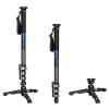 Carbon Fiber Lightweight Camera Monopod with Ball Head Feet, Double Quick Lock System with Quick Release Plate, MaxLoad 6kg, Weight 1.2kg, Max Height 180cm, Big Flip Lock (MV-324CL+VD-03) view 1