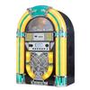 Arkrocket Athena Mini Jukebox/Tabletop CD Player/Bluetooth Speaker/Radio/USB and SD Card Player with Retro LED Lighting System (Yellow Green) view 1