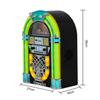 Arkrocket Athena Mini Jukebox/Tabletop CD Player/Bluetooth Speaker/Radio/USB and SD Card Player with Retro LED Lighting System (Yellow Green) view 3