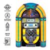 Arkrocket Athena Mini Jukebox/Tabletop CD Player/Bluetooth Speaker/Radio/USB and SD Card Player with Retro LED Lighting System (Yellow Green) view 4