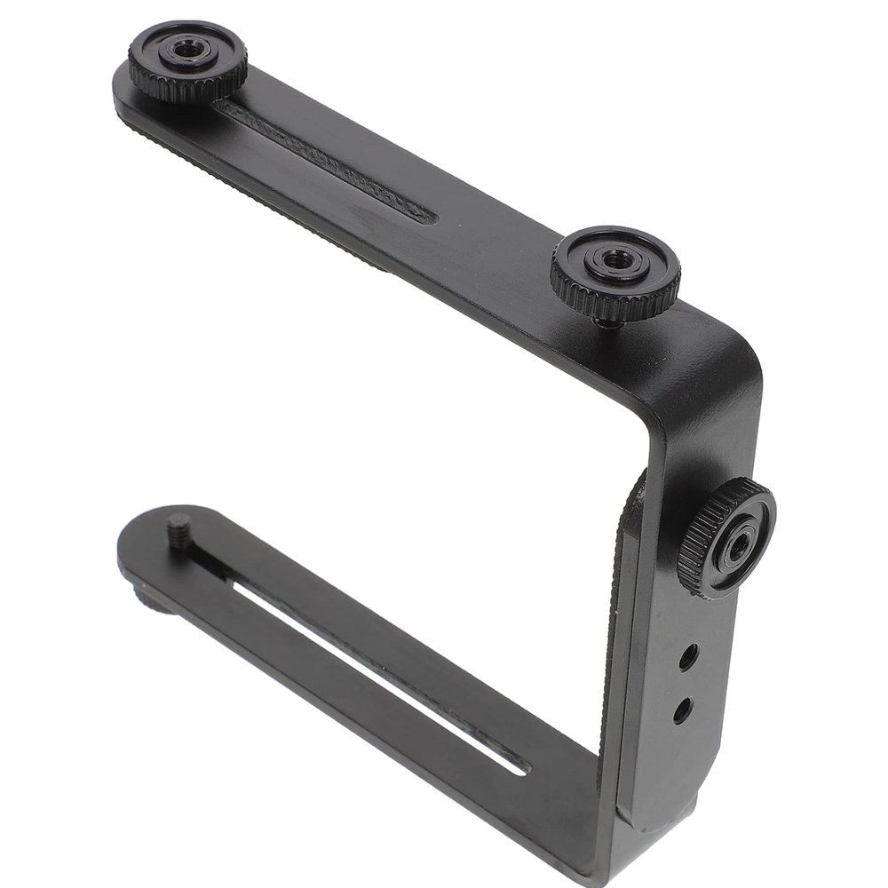 Mobestech Adjustable Angle Camera Bracket L- Flash Light Holder for Camera Mount