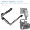 Mobestech Adjustable Angle Camera Bracket L- Flash Light Holder for Camera Mount view 4