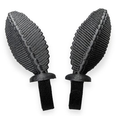 BeamTeam3D Moth Antennas Headphone Attachments - Adorable Bug Ears for Headphones in Black with Hidden Self Fastener - Moth Antenna for Gamers and Streamers