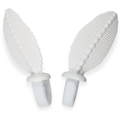 Moth Antennas Headphone Attachments - Adorable Bug Ears for Headphones in Various colors with Hidden Self Fastener - Moth Antenna for Gamers and Streamers (White)
