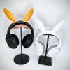 Moth Antennas Headphone Attachments - Adorable Bug Ears for Headphones in Various colors with Hidden Self Fastener - Moth Antenna for Gamers and Streamers (White) view 2