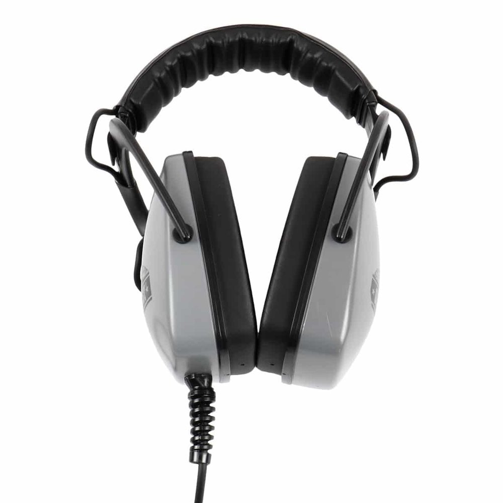 DetectorPro Gray Ghost Amphibian II Waterproof Headphones for XP Deus II, Black