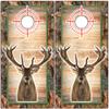 Cornhole Wraps for Boards Vinyl Decals (Set of 2) Deer Hunting Design Durable Corn Hole Bean Bag Toss Wraps, Stickers & Skins Outdoor Game Board Covers (Boards Not Included) view 3