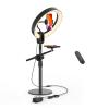 SupeDesk 12" Ring Light with Stand and Phone Holder,Overhead Phone Stand,2 Phone Holders,2700-6500K,3 Color Modes,10 Brightness Levels,Remote Control,Adjustable,Live Stream,Tiktok/YouTube view 1