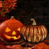 Homoyoyo Pumpkin Light Decor Halloween Glass Pumpkin Lamp for Windows view 3