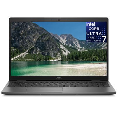 Dell Latitude Laptop Computer for Business, Intel Ultra 7 155U (12C/14T), 16GB DDR5, 512GB SSD, Backlit Keyboard with Fingerprint Reader, 15.6" FHD, WiFi 6, 2X 4K Output, Windows 11 Pro, Carbon Black